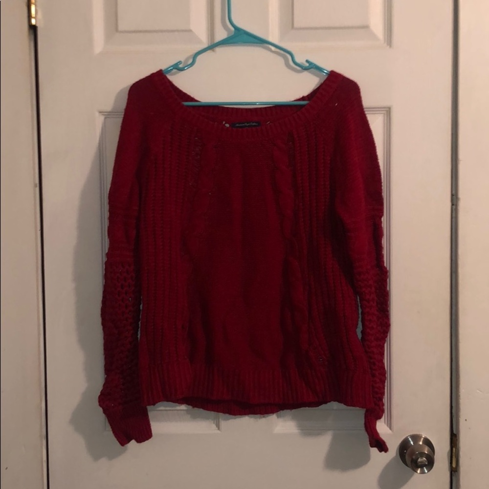 Red American Eagle sweater